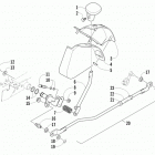 ATV 500 RED Рычаг переключения