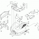 TRV 700 T3S RED Передний багажник крыло и фара