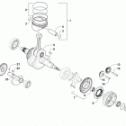 ATV 450 EFT RED Коленчатый ,балансилный вал и поршни