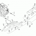 ATV 500 RED Двигатель и глушитель