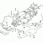 ATV 500 RED Рама ,баипера и защита