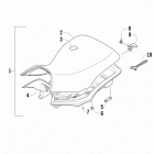 ATV 700 EFT RED Сидение