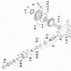 ATV 700 EFT RED Задний привод редуктор