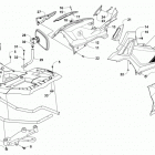 ATV ALTERRA 700 XT EPS T3S Front rack and side panel assemblies
