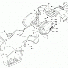 ATV 300 2X4 UTILITY  Green (US) Rear body and taillight assembly