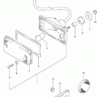 LT-F250F Quad Runner 4WD Задний фонарь