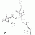 LT-F300F King Quad 4WD Front brake hose (model k2)