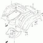 LT-F250F Quad Runner 4WD Заднее крыло