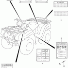 LT-F300F King Quad 4WD Наклейки