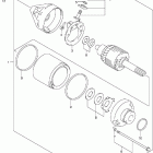 LT-F300F King Quad 4WD Starting motor (model y / k1 / k2)