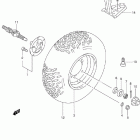LT-F300F King Quad 4WD Заднее колесо левое