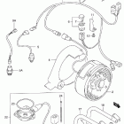 LT-F250F Quad Runner 4WD Cooling fan (optional model x / y / k1)