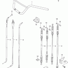 LT-F250F Quad Runner 4WD Handlebar - cable (model x / y)