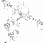 LT-F250F Quad Runner 4WD Коленвал