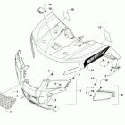 ATV XR 700 LTD BLACK Front body panel and headlight assemblies