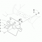 TRV 1000 XT EFT BLUE License plate holder assembly
