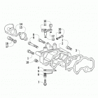 ATV 700 DIESEL GREEN Intake manifold and throttle control assembly