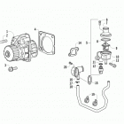 ATV 700 DIESEL GREEN Водяной насос и термостат