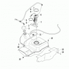 ATV 1000 MUD PRO LTD BLACK Топливный бак