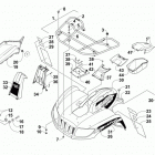 ATV 1000 MUD PRO LTD BLACK Передний багажник крыло и фара