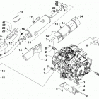 ATV XR 500 RED Двигатель и глушитель