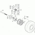 ATV 300 2X4 UTILITY RED Задние колеса,ось и тормоза