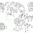 ATV 550 XT EFT BLUE Головка цилиндра и распред.вал