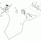 ATV XR 700 XT EFT BLACK Emergency brake assembly