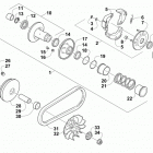 ATV ALTERRA 90 RED Сцепление