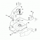 TRV 1000 LTD BLUE Топливный бак