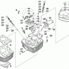 ATV 150 UTILITY RED Головка цилиндров