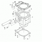 ATV 550 XT EFT BLUE Блок цилиндров