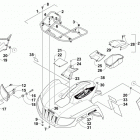 TRV 550 XT BLUE Передний багажник крыло и фара