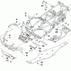 ATV 700 DIESEL GREEN Рама ,баипера и защита