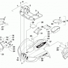 ATV 1000 XT EFT RED Передний багажник крыло и фара