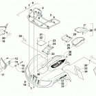 TRV 700 LTD ORANGE Передний багажник крыло и фара