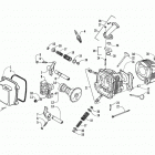 ATV 90 2X4 UTILITY RED Головка цилиндров