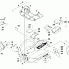 700 TBX RED Передний багажник крыло и фара