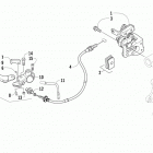 ATV 450 EFT RED Parking brake assembly