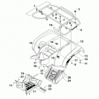 ATV 1000 MUD PRO LTD BLACK Задний багажник ,крыло и подножки