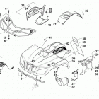 ATV 450 RED Передний багажник крыло и фара