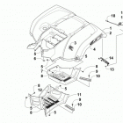 TRV 550 XT EFT BLUE Rear body panel, footwell, and taillight assemblie...