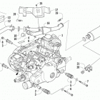 ATV 1000 XT EFT RED Двигатель и глушитель