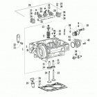 ATV 700 DIESEL GREEN Cylinder head, valve train, and related assembly