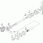 TBX 700 EPS RED Вторичный привод в сборе