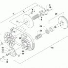 ATV 700 DIESEL EFT GREEN Сцепление