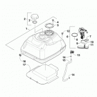ATV 450 EFT RED Топливный бак
