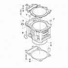 ATV XR 700 XT EFT BLACK Блок цилиндров