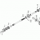 ATV 550 XT EFT BLUE Вторичный привод в сборе