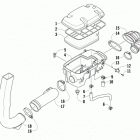 ATV 700 MUD PRO LTD EPS BLACK Воздухозаборник